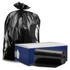 Plasticplace 95-96 Gallon Black Trash Bags, 25 Count