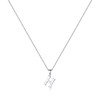 TINGN Silber Kette mit Buchstaben Damen Mädchen, Hypoallergene Halskette Buchstaben Ketten Anhänger S925 Silber Kette Damen Buchstaben H Halskette Schmuck Damen Geschenke für Frauen Mädchen