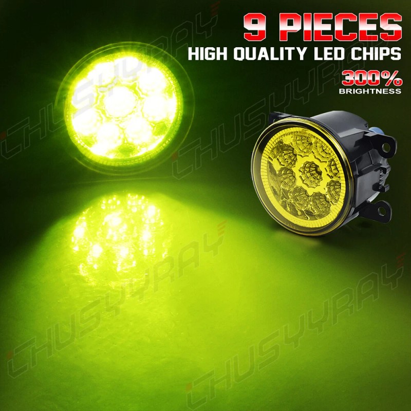 CHUSYYRAY LED Fog Light Lamps 12V front Bumper Right&Left Side