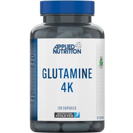 Applied Nutrition Glutamine 4K - L Glutamine 4000 mg Per Serving, Restore Amino Acid Levels (120 Capsules - 30 Servings)