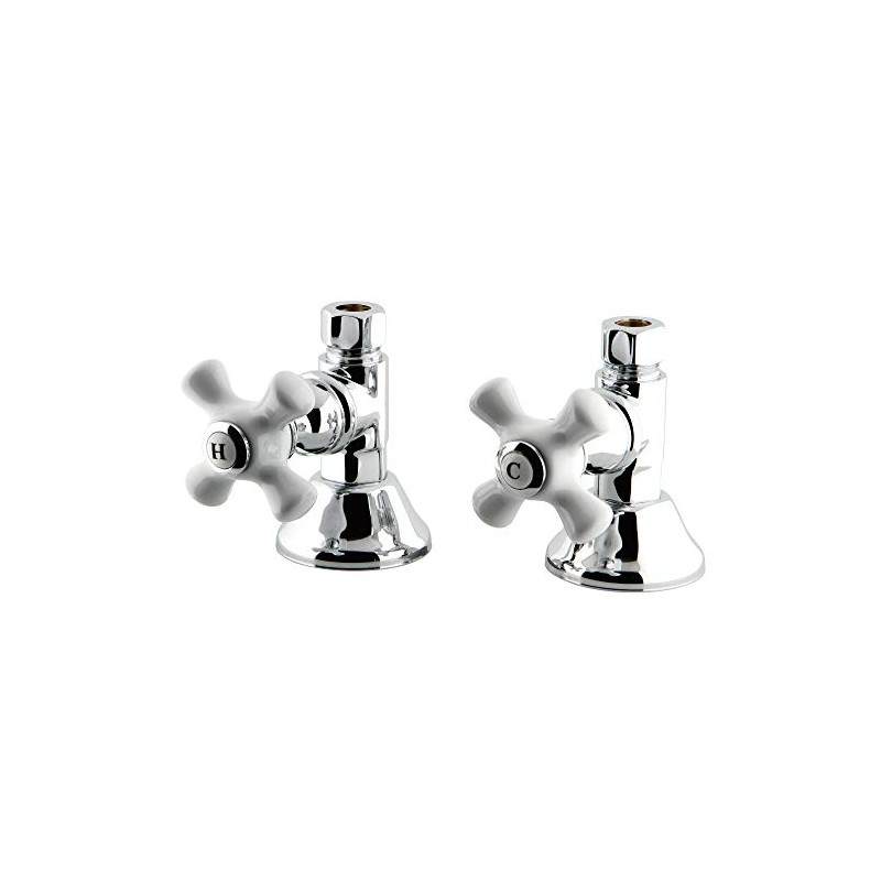 Kingston Brass CCK44151PX Straight Stop Shut Off Valve, Polished Chrome