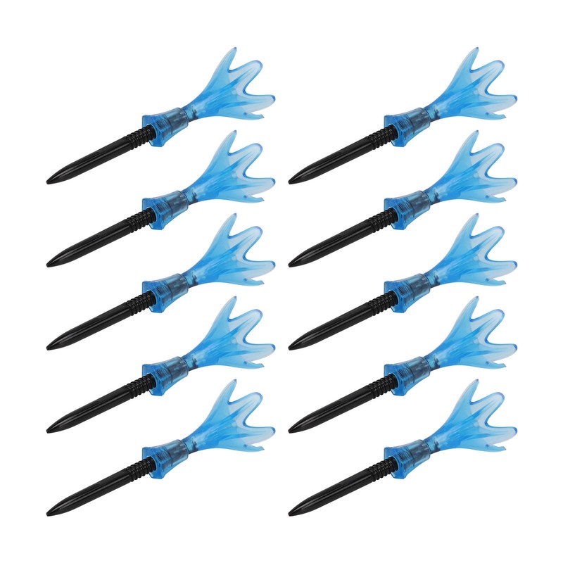 10pcs Plastic Golf Tee Ball Holder Adjustable Height Stable Practice