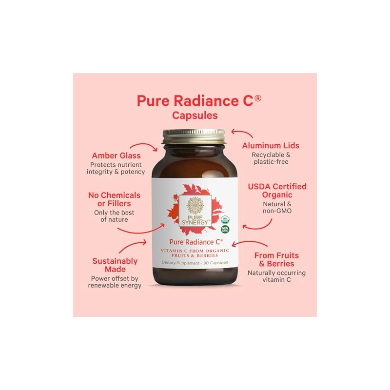 Pure Synergy Pure Radiance C Organic Vitamin C 90 Capsules