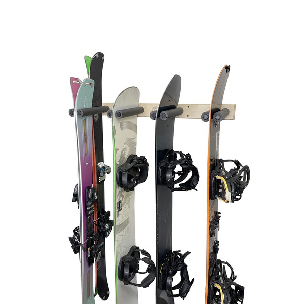 Vertical Ski and Snowboard Storage Rack (6 Slots) (6 Slots)