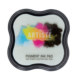 Artiste Pigment Clear Emboss Ink Pad for Stamping, Embossing Powders, Crafting Supplies, Highly Pigmented, for Use with Clear Stamps, Rubber Stamps, Ink Pads are Safe Non-Toxic Acid-Free