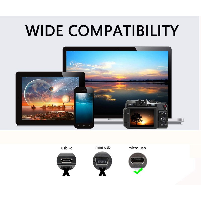 CERRXIAN USB Micro Male to Micro Male OTG Adapter Cable