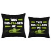 Pea Vegetarian Seed Pod Flowering Plant Dis-Peas-Ses Me Throw Pillow