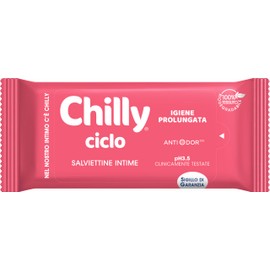Chilly 12 Cycle Wipes Intima Hygiene Wipes 100% Biodegradable Ideal for Outdoors PH 3.5 Clinically Tested