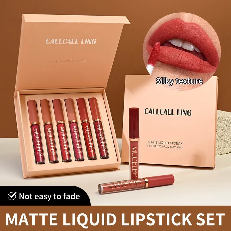 Set De 6 Pintalabios Líquidos Velvet Mate Mate Mate, 2,5