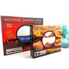 Flowing Sand Painting,3D Natural Landscape Dynamic Art Sand Painting,Round Glass