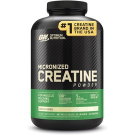 Optimum Nutrition Micronized Creatine Monohydrate Powder, Unflavored, 120 Servings, 600 Grams (Packaging May Vary)