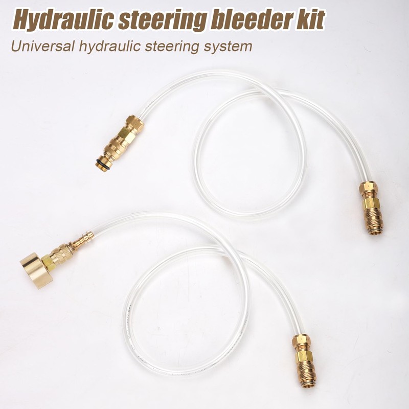 2pcs Hydraulic Steering Bleed Kit, Boat Bleed Kit Filler Tube