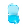Orthodontic Retainer Case with Vent Holes - Transparent Blue