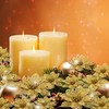 Boao 24 Pieces Glitter Poinsettia Christmas Tree Ornament Christmas Flowers