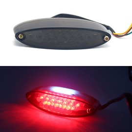 BREDUXSER 28 LED Motorcycle Signal Rear Light 12 V Brake Stop Running Light for Motorcycles, Quads, Dirt Bikes and ATVs