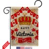 Victoria Day Burlap Garden House Flags Kit Regional Canada Canadian