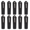 10Pcs Folding Comb Black Fine Teeth Durable Plastic Pocket Size