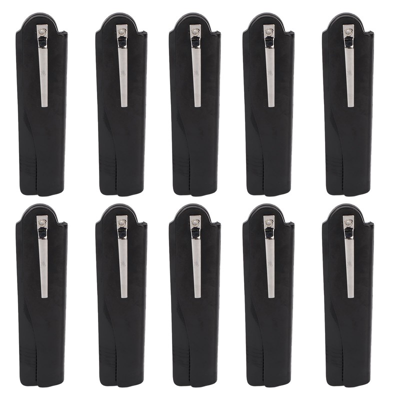 10Pcs Folding Comb Black Fine Teeth Durable Plastic Pocket Size