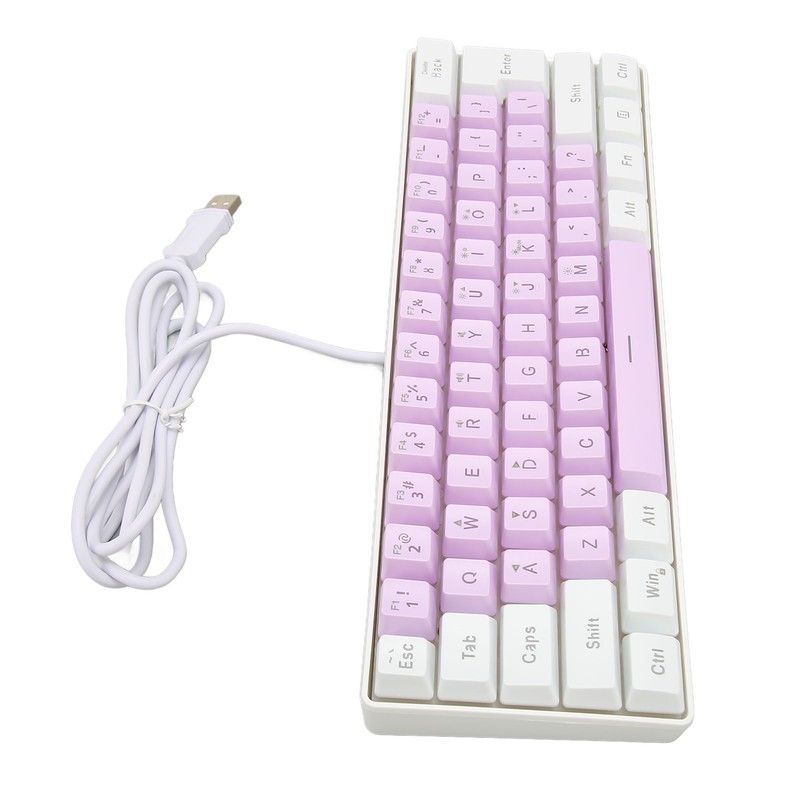 Gaming Keyboard USB 61 Keys RGB Backlit Ergonomic Contrast Color
