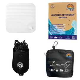 Journey Breeze Laundry Detergent Sheets, Ultra Concentrated, 20 Fresh Linen Sheets, Portable, TSA Carry-on Compliant