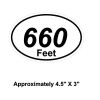 660 1/8 mile Drag Racing window sticker decal NHRA IHRA Street Racing
