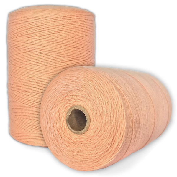 100% Cotton Loom Warp Thread (Peach), 8/4 Warp Yarn (800