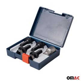 OMAC Wheel Lock Kit for Volkswagen Tiguan M14X1,5 Bolt Chromed Black 4Locks & 1Key