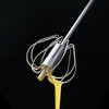 Egg Whisk Stainless Steel - Hand Push Whisk Egg Blender