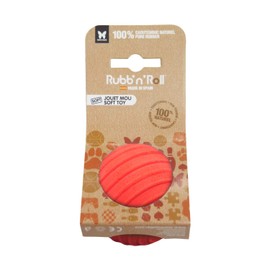 MARTIN SELLIER Dog Toy, Soft Rubber Ball, Medium, Red