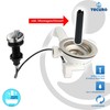 Tecuro Sink Outlet Sink Strainer Basket Valve 3 1/2 Inches
