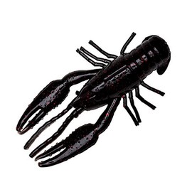 Yum Lures YCRB301 Craw Bug Fishing Bait, Black Neon, 3.25"