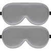iRboWou Sleep Mask, 2 Pack Zero Pressure Silk Eye Masks
