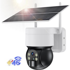 Ankway 4G LTE Cellular Security Cameras Wireless Outdoor,No WiFi Needed Solar,2K 3MP with SIM Card, Night Vision PIR Motion Detection, 2-Way Audio, SD&Cloud Storage(US Version)