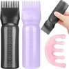 2 Pack Hair Oil Applicator Bottle for Scalp with Comb,Hairs