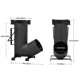 Stanbroil Portable Rocket Stove Cooking Ovens, Wood Burning Stove for Outdoor Cooking, Backyard, Camp Cooking and Off-Grid