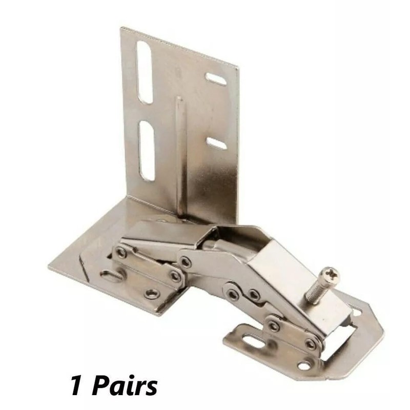 ZHUXINLI Sink-Front Tip-Out Tray Hinges, Adjustable 45-90 Degree, Black Metal,