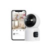 ZOSI 2-in-1 WiFi CCTV Camera Indoor 2MP+2MP, 360° Dual-Lens Views