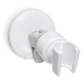 uxcell Shower Head Holder, Suction Cup Shower Head Holder, Handheld Removable Showerhead and Wall Mounted Suction Bracket (Grey/White)