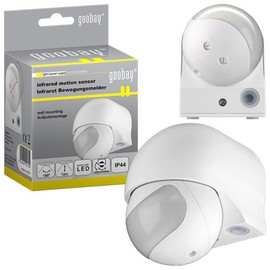 Infrarot Bewegungsmelder slim Aufputz weiss LED für Außen- und Innenbereich