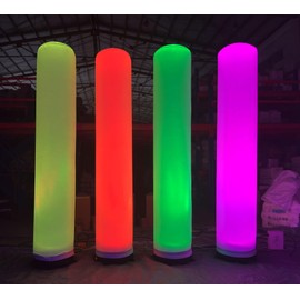Inflatable Lamp Post with Remote Control Bar Party Decorative lamp Changeable to Many Colors Suitable for Wedding Sites, Event Exhibitions, Store Decorations, Birthday Party Etc (multicolored, 6.5ft)