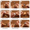 WILLBOND 12 Pcs Leather Sewing Awl Kit Including Handheld Sewing