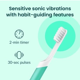 Quip Electric Toothbrush with Replaceable Brush Head-Marine Blue New Sealed Pkg