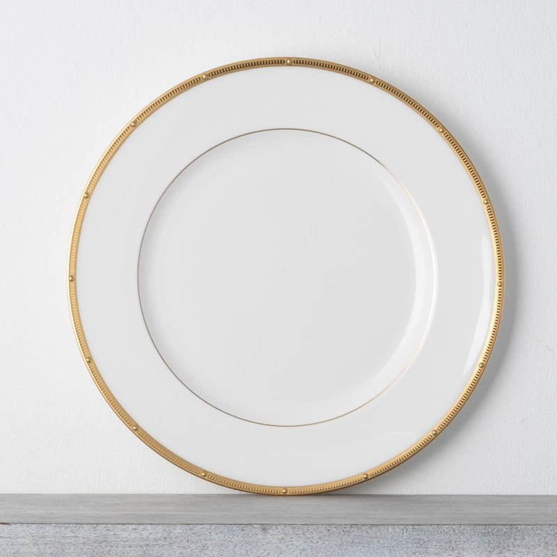 Noritake Rochelle Gold 5-Piece Place Dinnerware Setting in White