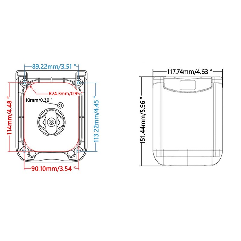 TOTMOX RV Fresh Water Locking Cap Gravity Water Inlet With