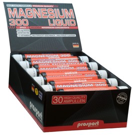 Prosport Magnesium 300 Liquid 750 ml/30 Drinking Ampoules 25 ml Flavour: Multi Fruit
