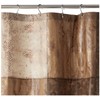 Popular Bath Zambia Collection, Shower Curtain, Chocolate 72.00" x 70.00"