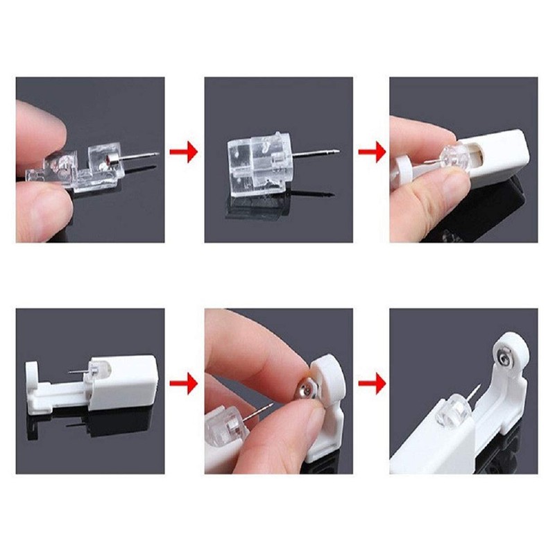 prgislew Nose Piercing Gun - Silmy 2 Pack Nose Piercing