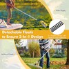 IRONMAX Lake Rake, 36’’ Folding Aluminum Aquatic Weed Rake Weed