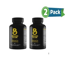 The Beard Club 2 Pack - The Beard Club - Biotin Beard Growth Vitamins (120 Capsules)
