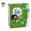 Puffs Plus Lotion Facial Tissue 4 Cube Boxes Pack Gentle